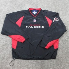 Atlanta Falcons Jacket Mens Extra Large Black Onfield Team Apparel Windbreaker