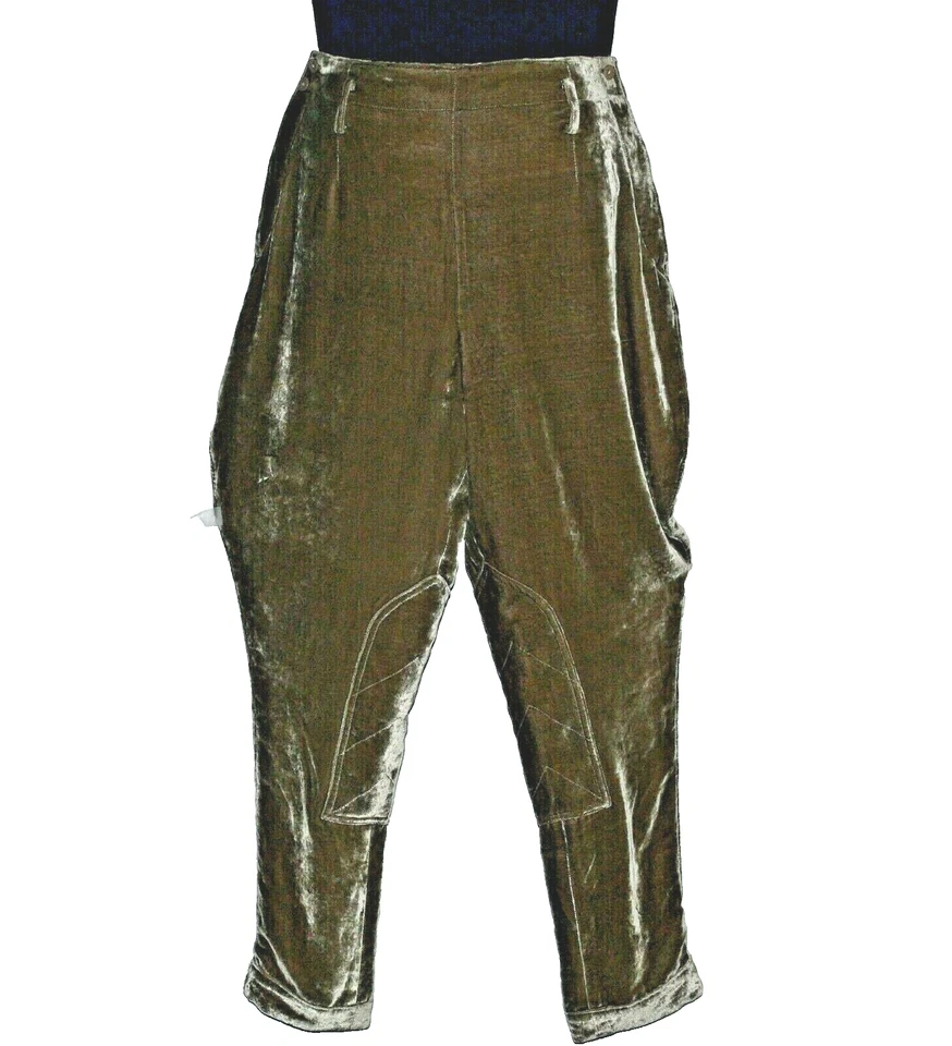 $1500 RALPH LAUREN PURPLE LABEL COLLECTION  PANTS OLIVE SILK /VISCOSE SZ 10 USA