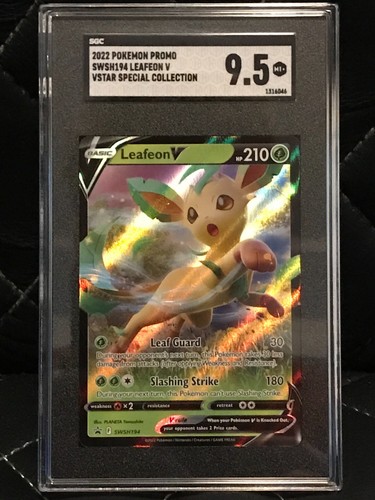 Leafeon V graded SGC 9.5 for sale on eBay