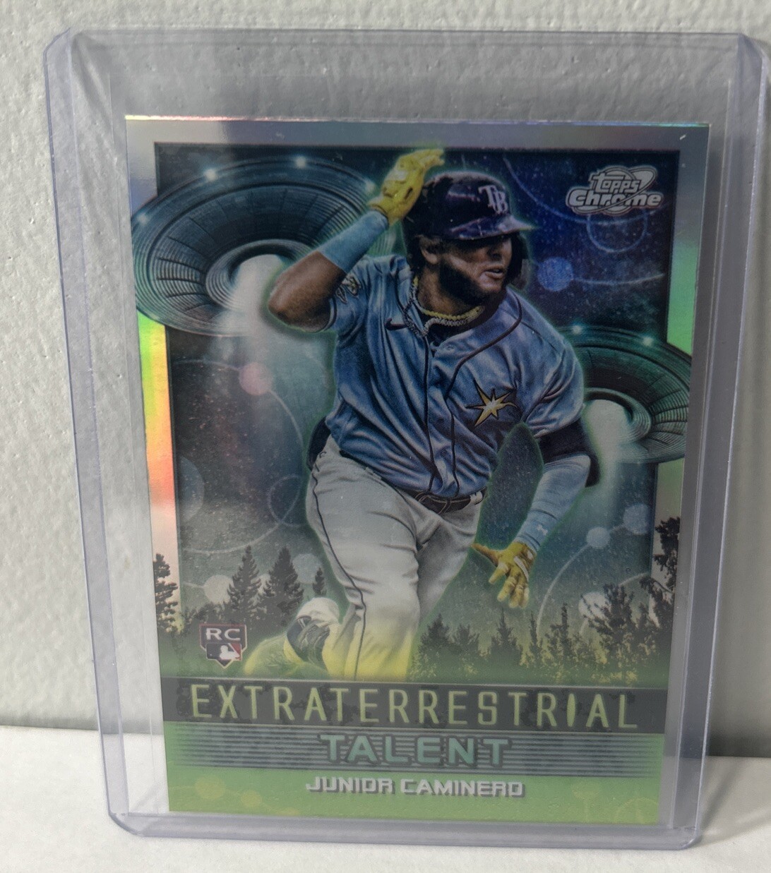 2024 Topps Cosmic Chrome Extraterrestrial Talent Junior Caminero Tampa Bay Rays