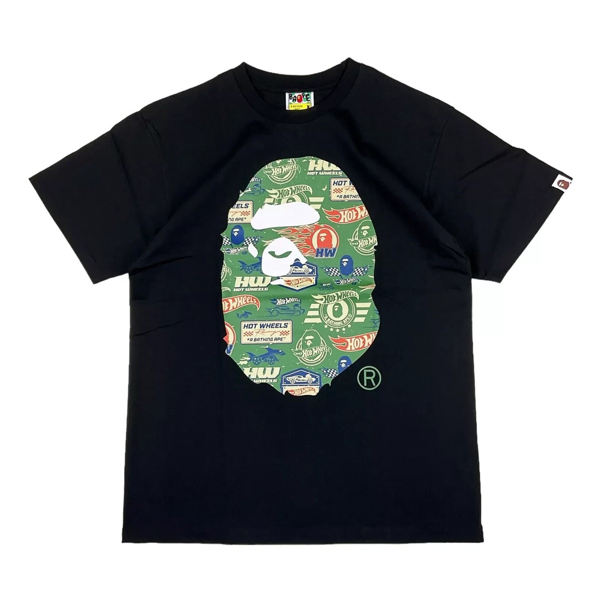 BAPE x Hot Wheels Ape Head T-shirt Black | A Bathing Ape