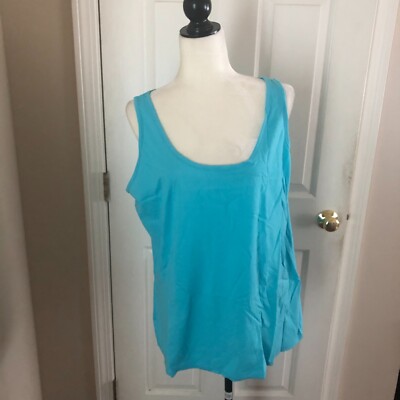 Hanes Women's Live Love Color Scoop Neck Tank Top - AQUA SIZE: 2XL