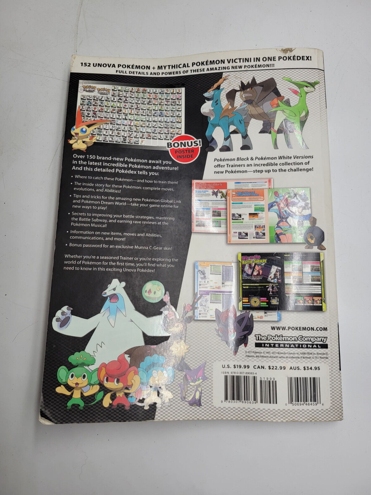 POKEDEX BLACK AND white version for game strategy guide $20.00