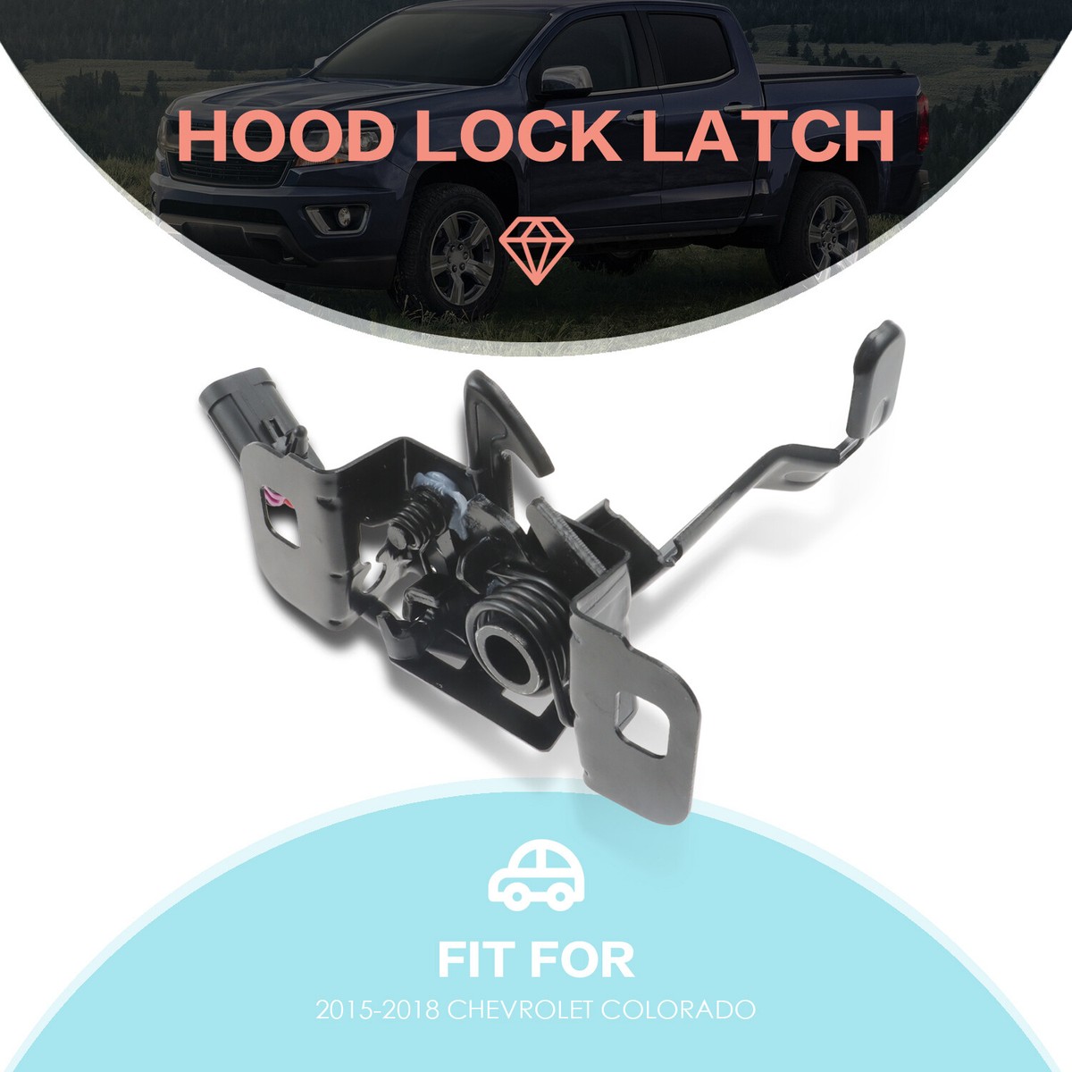 Hood Lock Latch W/o Remote Start For 05-10 Chevy Cobalt / 2007-2010 G5 Pursuit 1 - Foto 2