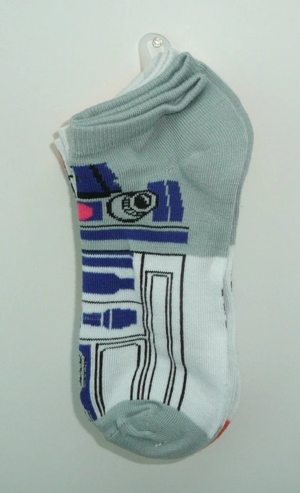 Star Wars 3 Pairs of Ankle Socks Women's Sock Size 9-11 BB8 R2D2 Stormtrooper - Image 3 of 4