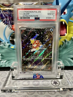 2023 Pokemon Paldea Evolved Magikarp Illustration Rare 203 x3 PSA