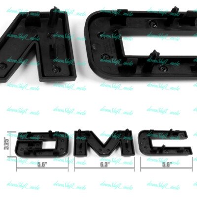 Front Grille Emblem Blackout Cover For 2015-2019 GMC Sierra 1500/2500HD/3500HD