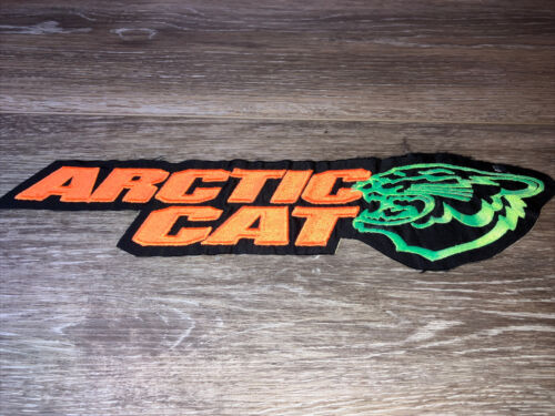 Rare Vintage ARCTIC CAT snowmobiles Large Sew On Patch 12”x2.5”prototype?