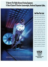1994 Visa Winter Olympics Advanced Ski Training Vintage Print Advertisement