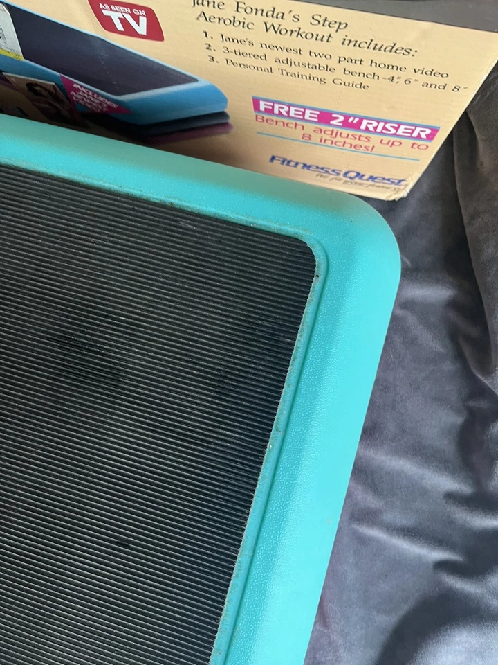 Jane Fonda Fitness Quest Vintage 3 Niveles Ejercicio aeróbico Escalera Stepper Foto 4 de 4
