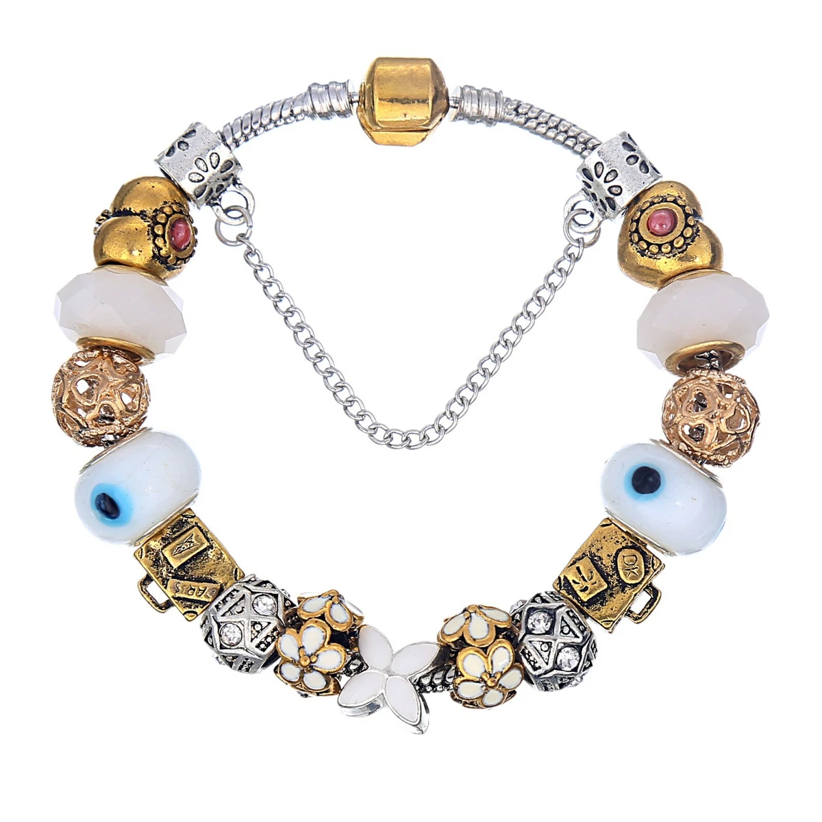 18kt yellow gold Bouquet pendant bracelet