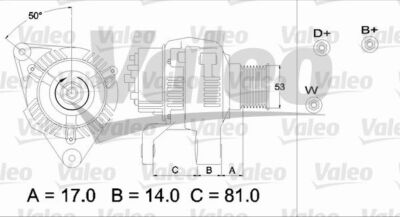 RECONDITIONED VALEO 437326 ALTERNATOR MAN F90 35.262 VFK 7700053184