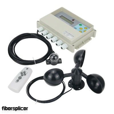 Dual Axis Automatic Solar Tracker Controller w/Remote Control Wind Speed Sensor