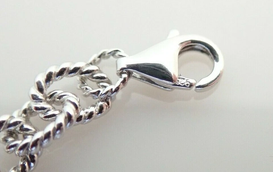 NUEVO Brazalete Victoria Wieck Piedras Preciosas Cuerdas Eslabones Rolo Plata Esterlina Nuevo con Etiquetas $179.95 Foto 4 de 4