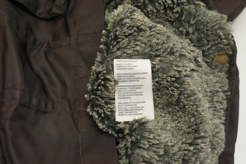 Giacca Donna Tommy Hilfiger Cappotto Foderato Marrone Lungo Caldo S VAZ395 - Foto 7 di 12
