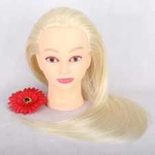 26" Mannequin Head Styling Synthetic Hair Training Manikin Cosmetology Practice