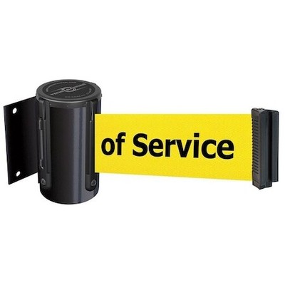 Tensabarrier 896-Std-33-Max-No-Yex-C Belt Barrier, Black,Belt Color Yellow