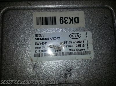 04 05 06 07 08 09 SPECTRA AT  COMPUTER BRAIN ENGINE CONTROL ECU ECM MODULE