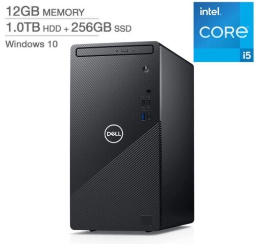 Dell Inspiron 3891 Desktop PC Intel Core i5-11400 12GB RAM 256GB SSD 1TB Festplatte - Bild 1 von 11