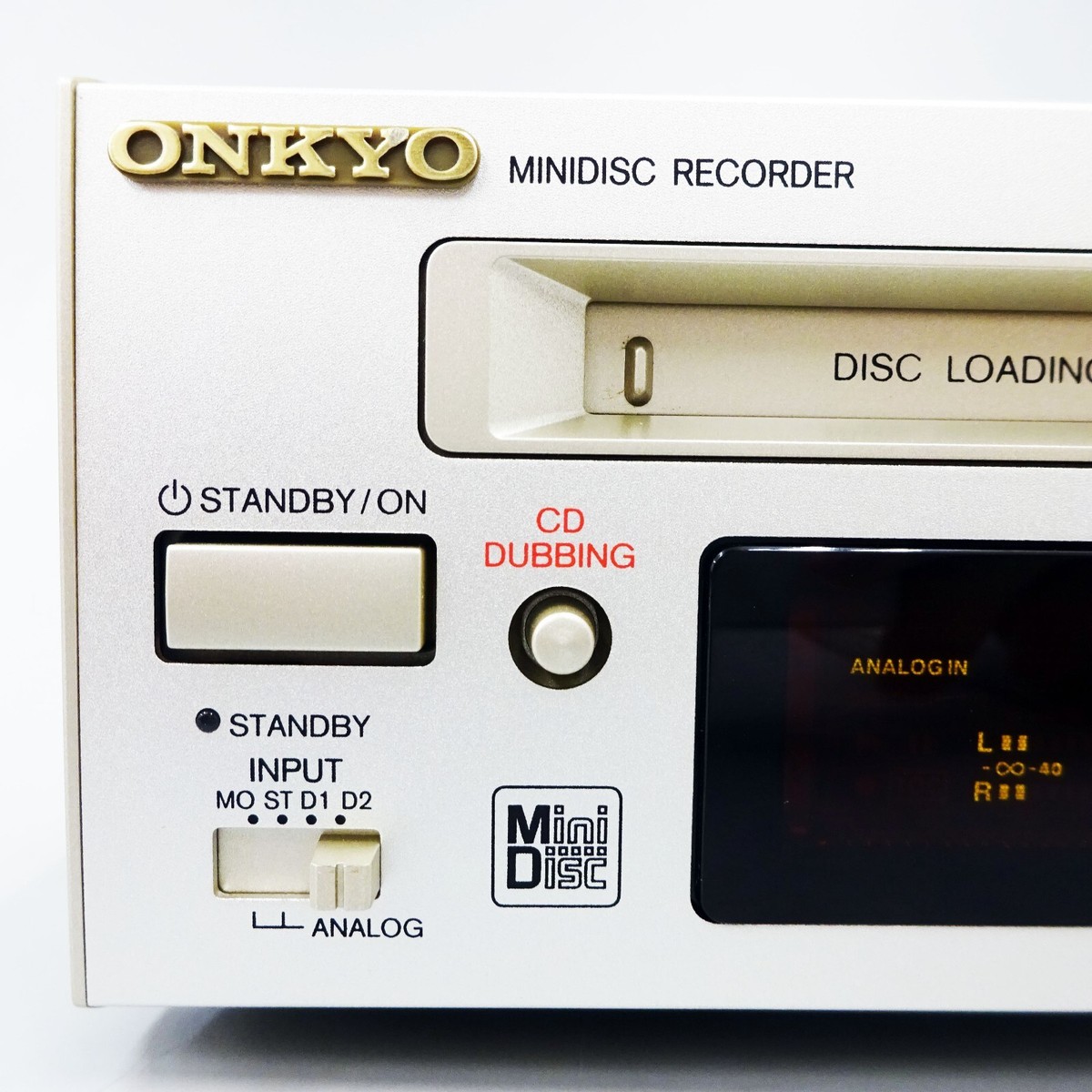 ONKYO Mini Disc Recorder MD-105X Silver High Speed Audio MD