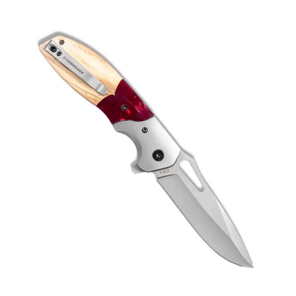 XTREMEDAWN Premium Pocket Knife Folding knife Camping Tactical Hunting Outdoor - image 2 of 4