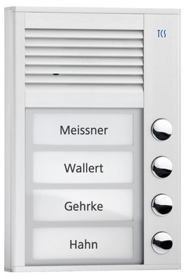 TCS Türsprechstelle PAK04-EN IP34 Silber Türlautsprecher Türsprechstelle