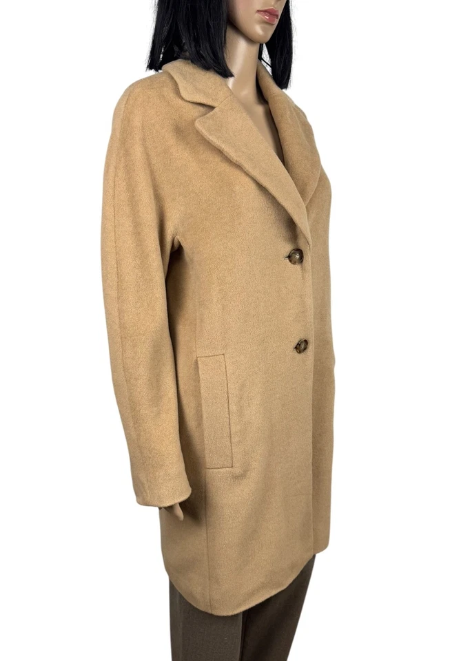 Marc Cain Alpaca Wool Camel Coat size 1 - Image 4 of 4