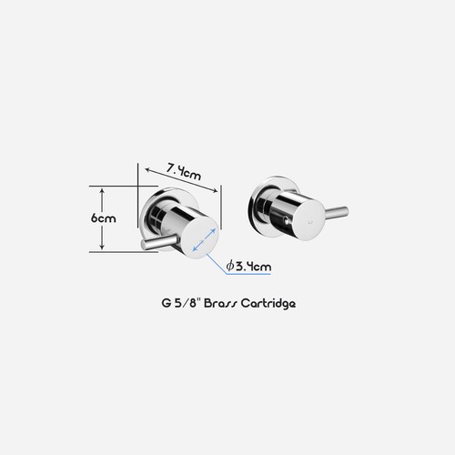 Decaura 8"/9" Round/Square Rain Shower Head Sliding Rail Set Mixer Taps WELS - Picture 21 of 85