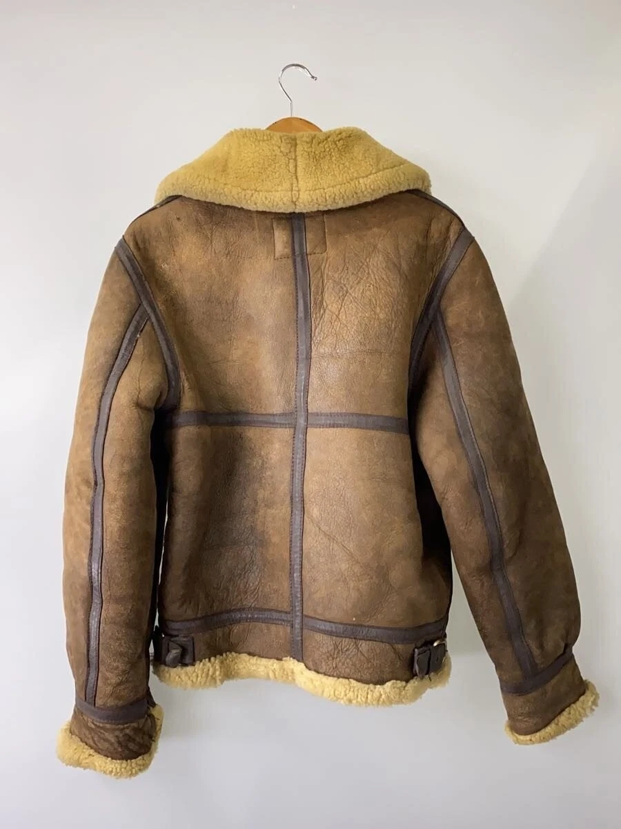 Chaqueta Schott USA con cuello individual 36 cuero marrón