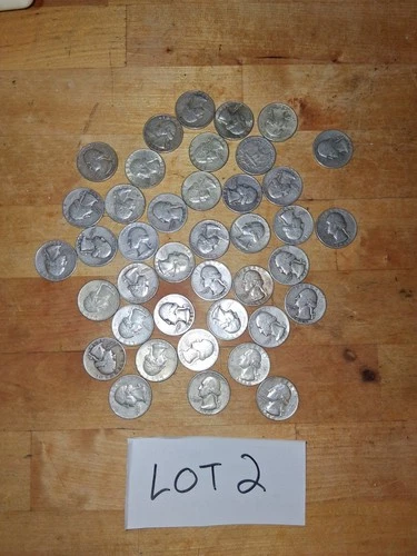 40 Silver Quarters Roll of Mix Dates, $10 Roll  90% Silver Bullion Pre 1964
