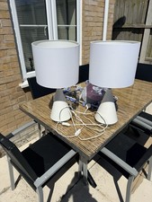 2x Large Table Lamps Living Room Bedside Lamps Bedroom Lamps