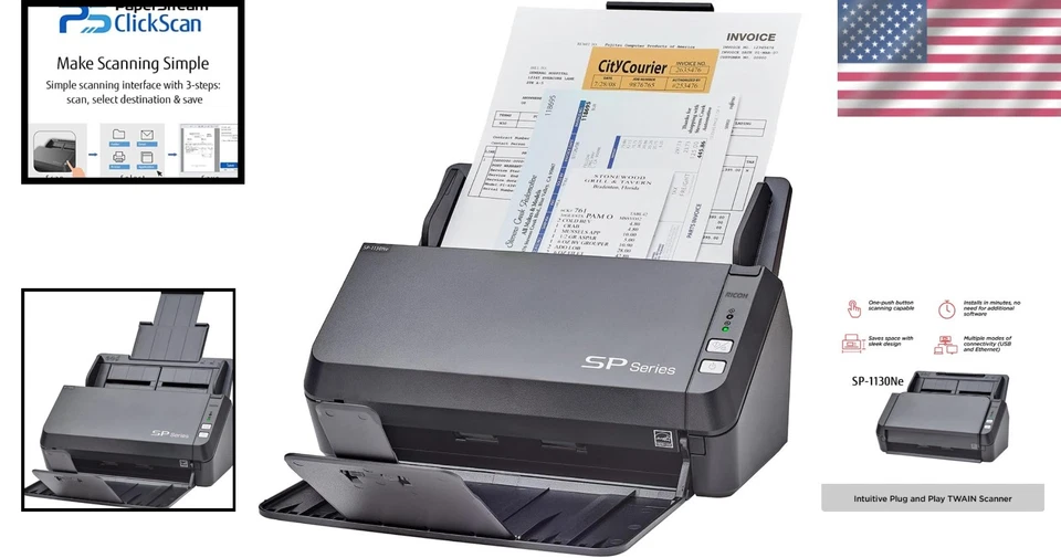 Speedy Color Scanner with Automatic Document Feeder - Image 2 of 4