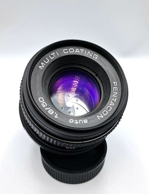 Pentacon 50mm f/1.8 MC M42 Lens Manual Focus Fast Prime w/ Caps