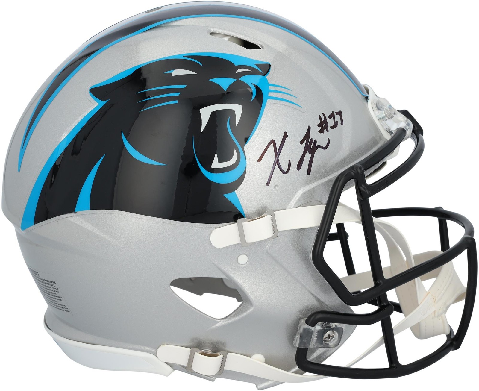 Xavier Legette Autographed Signed Carolina Panthers Riddell Speed Authentic Helmet 