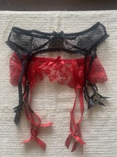 Garter Belt Agent Provocateur Suspender Knickers Size 5. 2 , red and a black