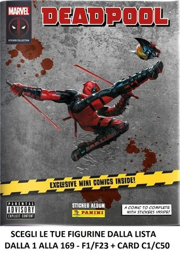 DEADPOOL 2024 PANINI MARVEL FROM 1/169-F1/F23-C1/C50 CHOOSE FROM LIST