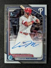 2024 Bowman Chrome Draft CARTER MATHISON 1st Prospect Auto #CPA-CMA