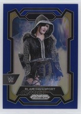 2024 Panini Prizm WWE Blue Prizm 86/199 Blair Davenport #140 17x6