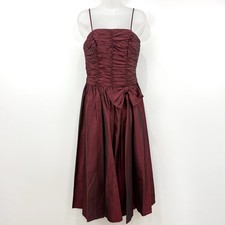 VTG Union Made Whimsigoth Dress Women's 9/10 Wine Formal Gala Event Flapper