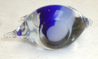 Art Glass Fish Paper Weight Blue Hand Made Murano style 3" tall 3" wide 7 ounces — photo 4