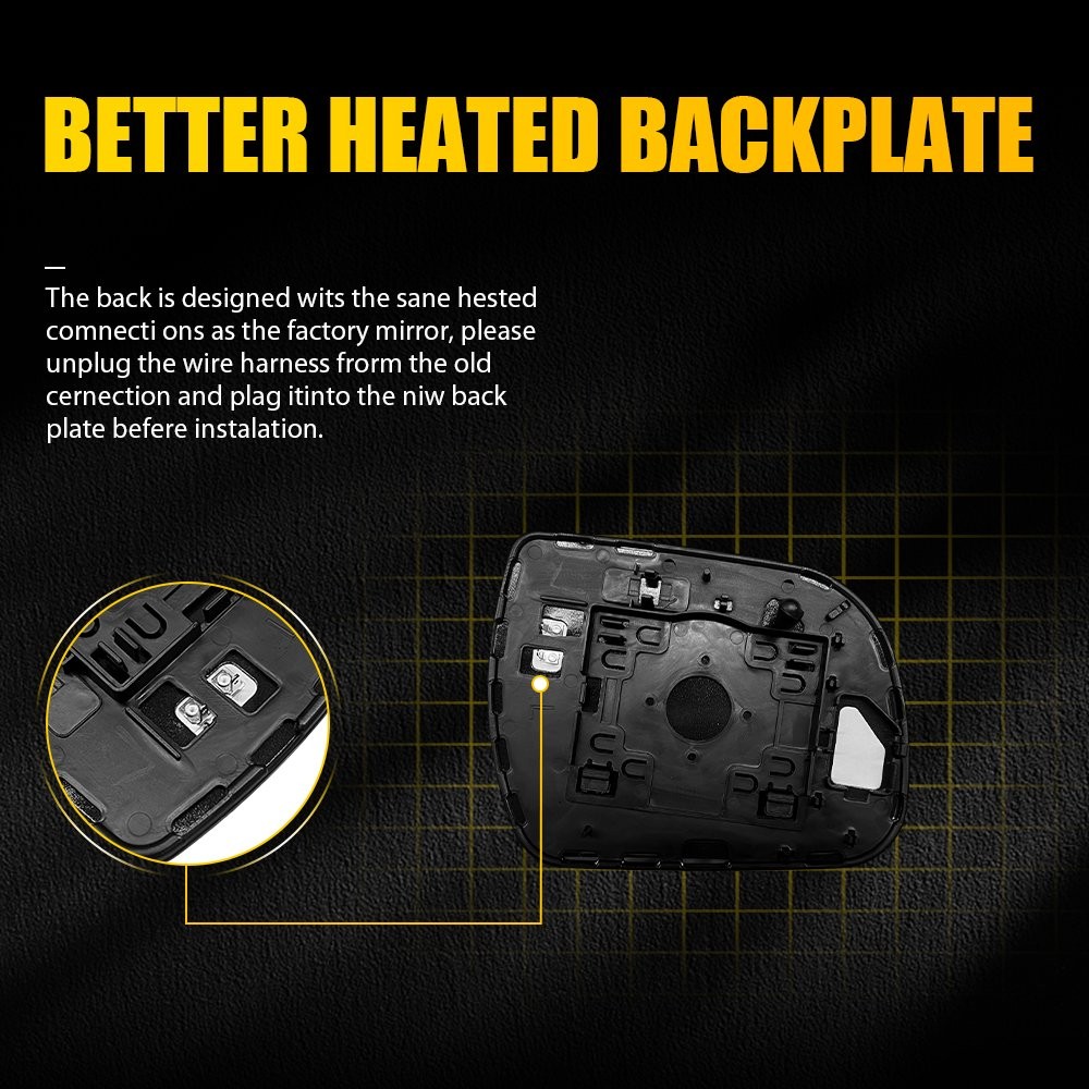 Heated Front Left Driver Mirror Glass For Toyota Sienna 2011-2019 8790608021 USA thumbnail 5