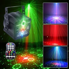 LED Party Stage Light Laser Projector RGBW KTV Disco Beam Light DJ Show Lighting