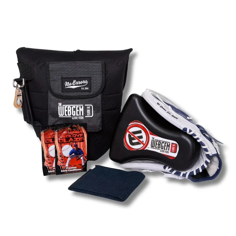 Forma de luva de beisebol Webgem sem erros "flare" com pano e condicionador de luva - Imagem 4 de 4