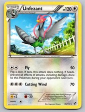2011 POKEMON BLACK & WHITE UNFEZANT 86/114 R LP A99337 FREE S&H