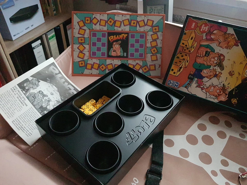 Bluff FX Schmid Spiele Würfelspiel Familienspiel 1993 Gesellschaftsspiel - Bild 3 von 3