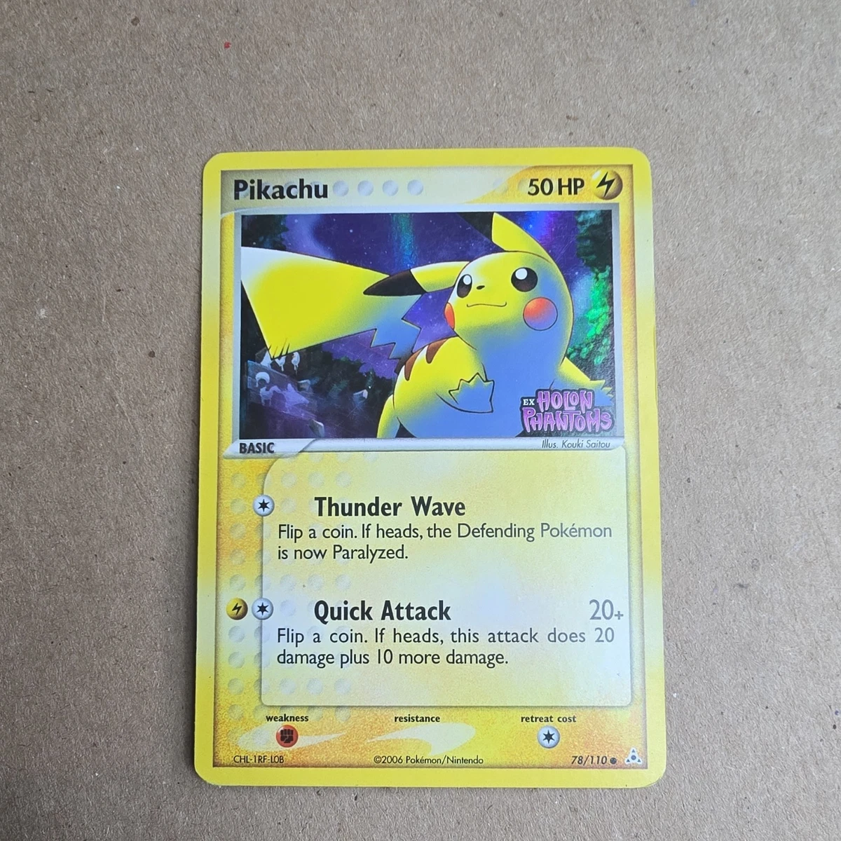 PSA10 オムスター ホロカード 2006年 ホロンファントム Pikachu Pokémon TCG EX Holon Phantoms Individual Collectible Card