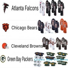 Men's 2025 Falcons/Bears/Browns/Packers Team Player Game Stitched Jersey NEW