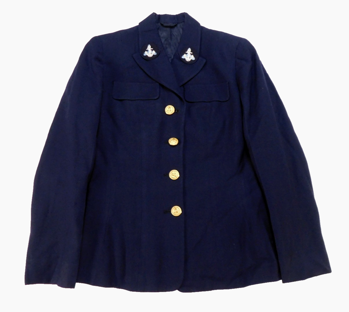 Named US Navy Womens 12 S WAVES Vintage Enlisted Service Dress Blue Uniform  Coat | eBay