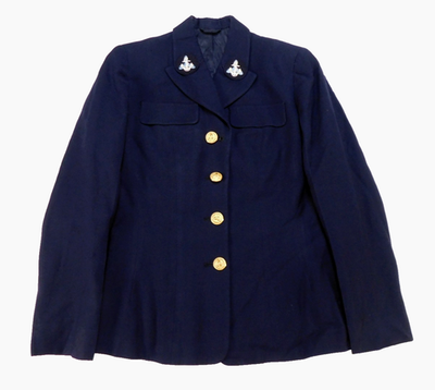Named US Navy Womens 12 S WAVES Vintage Enlisted Service Dress Blue Uniform  Coat | eBay