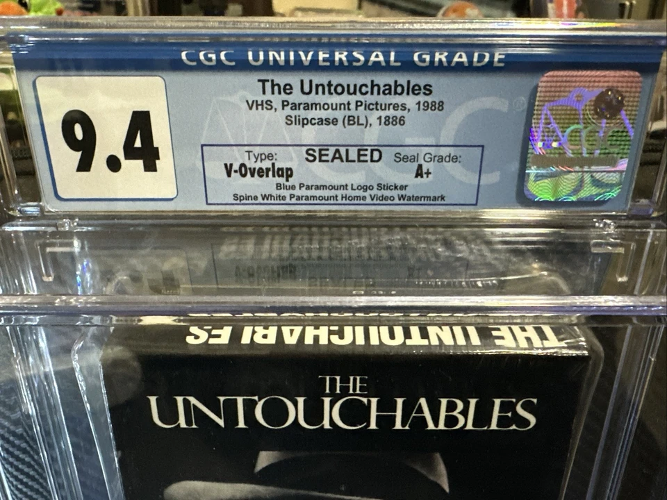 The Untouchables VHS 1988 CGC 9.4 Sealed A+ Paramount Connory Costner DeNiro Foto 3 de 4
